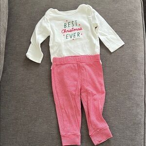 Carter’s Best Christmas Ever Baby Outfit Size 6 months